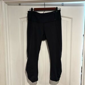 Calia by Carrie Underwood rouched side yoga capri pant thick cotton